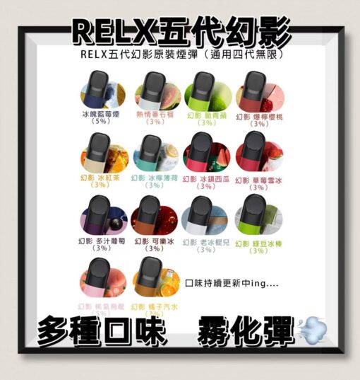 relx 煙 彈 口味 推薦​