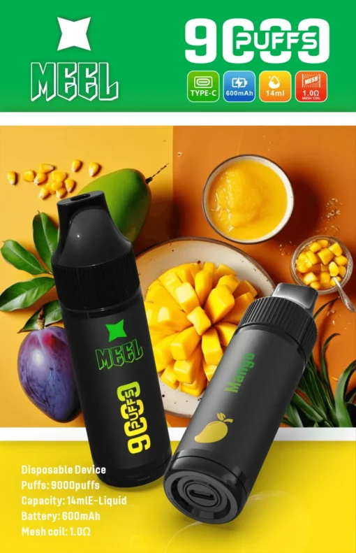 新品上市 MEEL 9000 PUFFS 抛棄式一次性電子煙：圖片 5